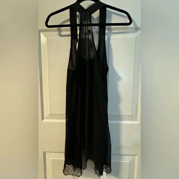 S.M.N Chain Swim Coverup Dress Black OneSize NWT Edgy Fun Chain Necklace Detail - Picture 14 of 16